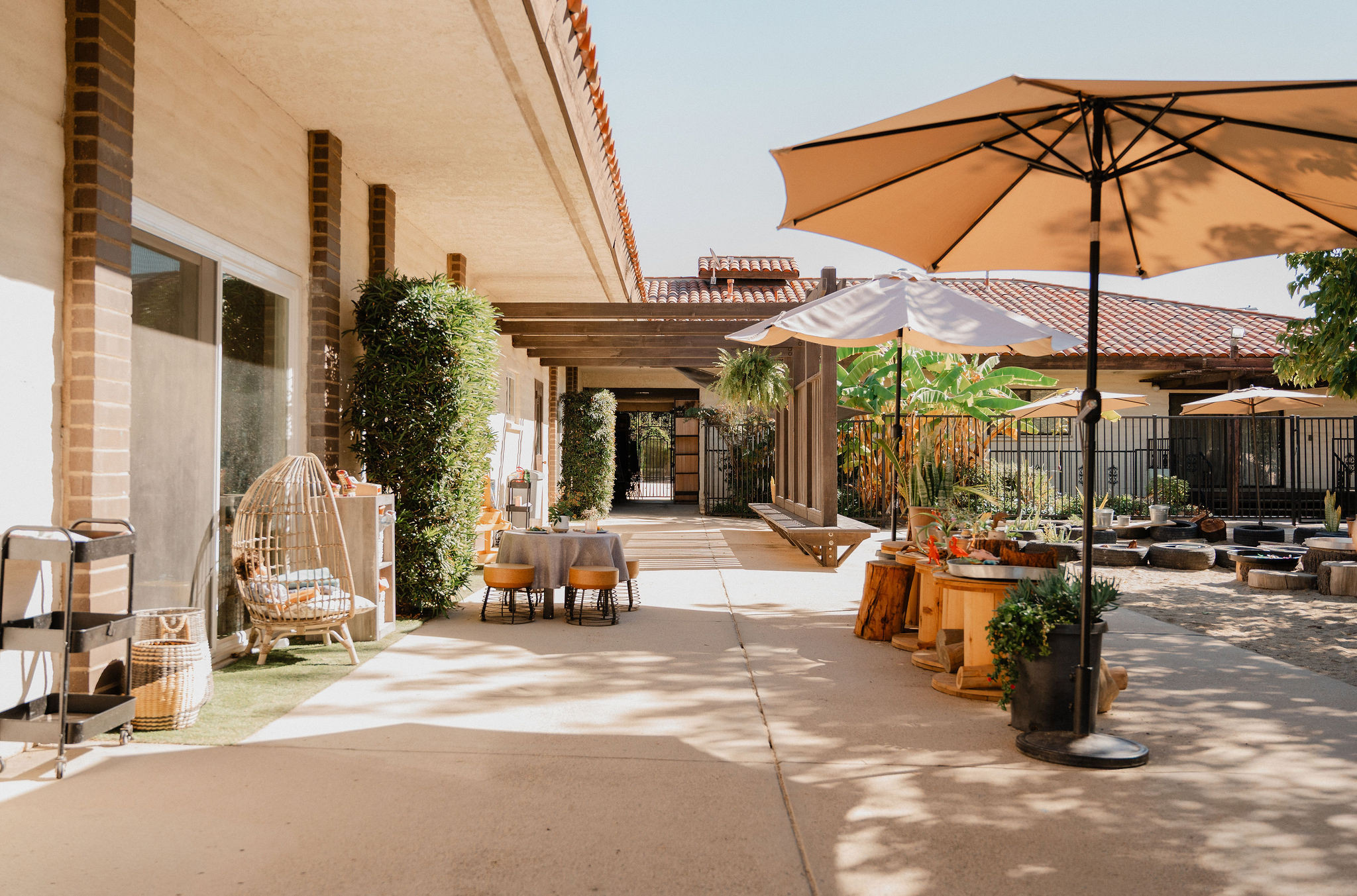 Outdoor learning environment at Orchard Atelier