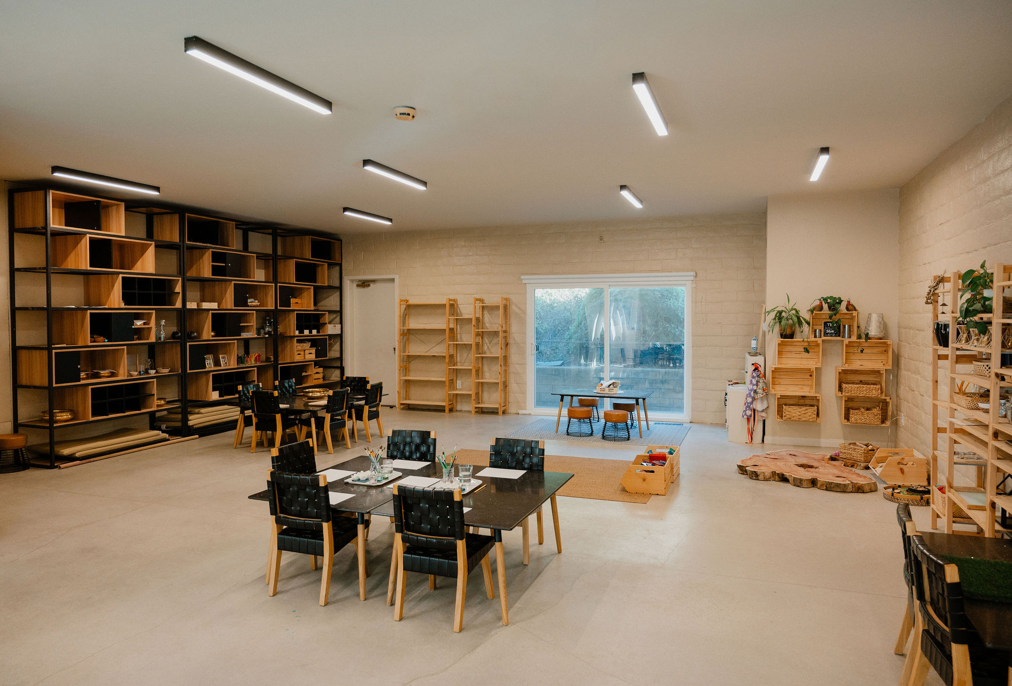 Thoughtfully designed classroom at Orchard Atelier